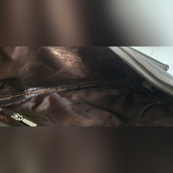 EUC Longchamp Brown Leather Shoulder Bag - Picture 12 of 14